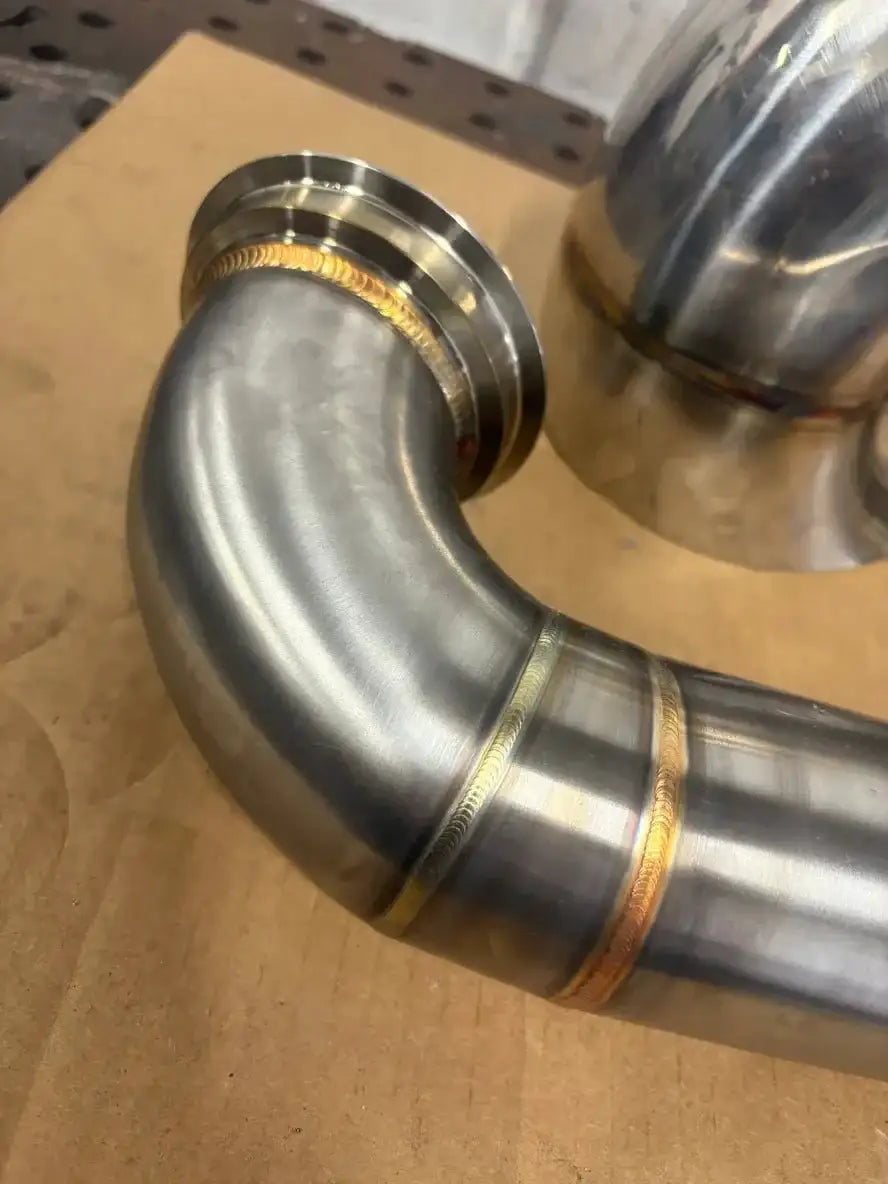 6.0 Powerstroke Hood Stack Pipe - TRUBLU FAB SHOP
