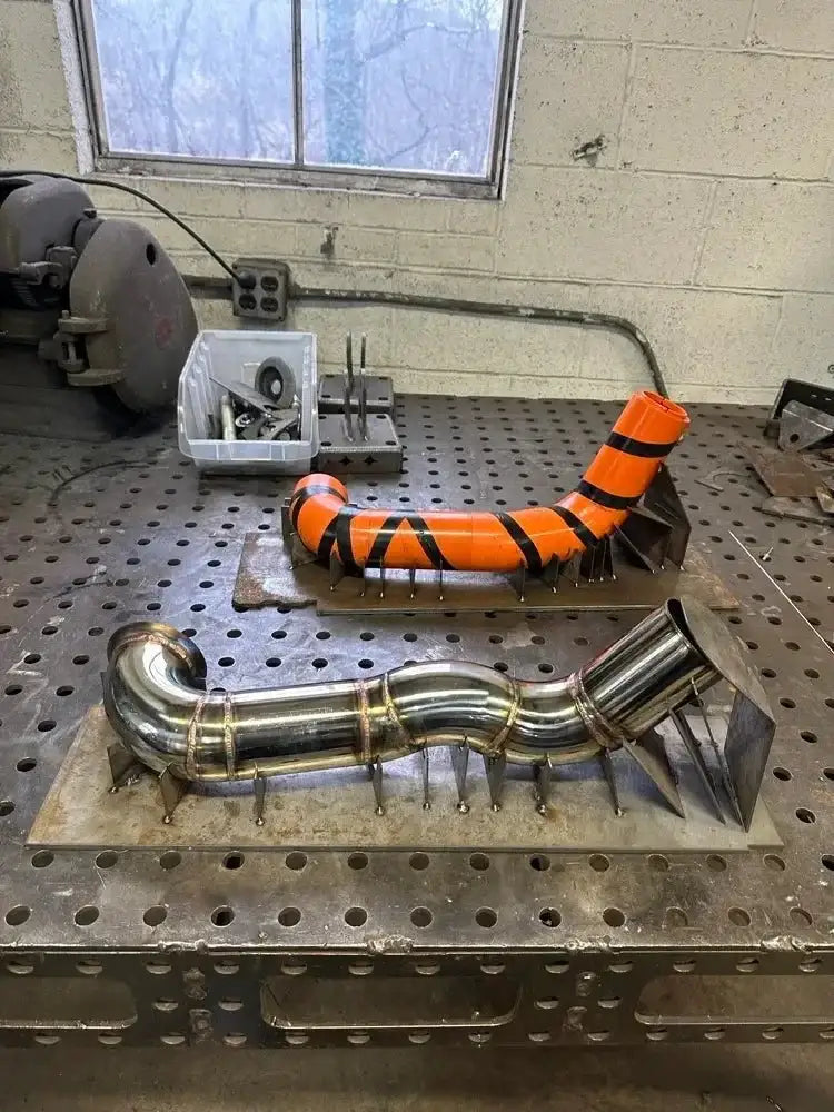 OBS 7.3 Powerstroke Hood Stack Pipe - TRUBLU FAB SHOP
