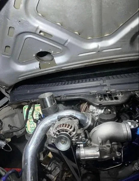 s400 6.0 Powerstroke hood stack kit - TRUBLU FAB SHOP