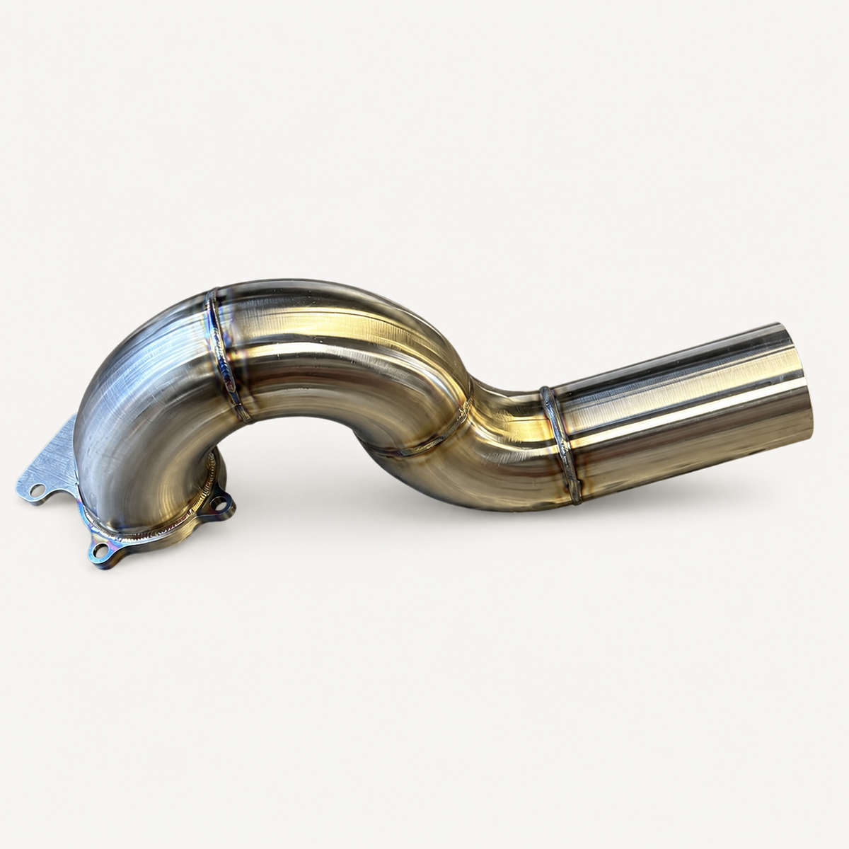 TIG-welded 304 stainless hood stack pipe for 12-valve and 24-valve Cummins