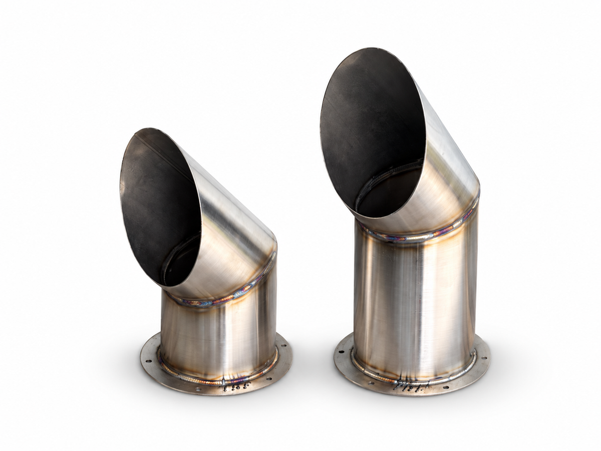 12-inch and 16-inch TRUBLU 5-inch 304 stainless Cat stacks