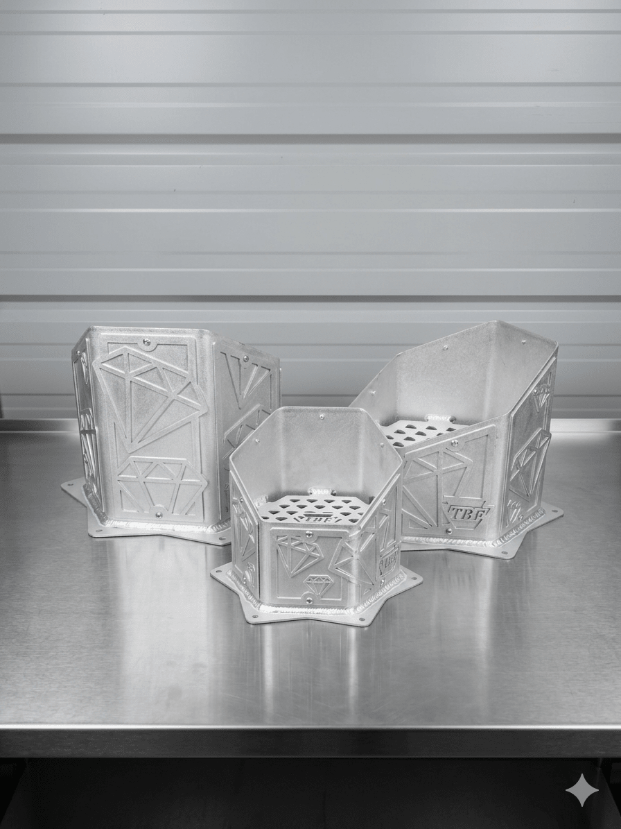 Diamond - Edition CNC Aluminum Hoodstack Tip - TRUBLU FAB SHOP