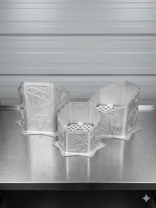 Diamond - Edition CNC Aluminum Hoodstack Tip - TRUBLU FAB SHOP